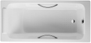 Чугунная ванна Jacob Delafon Parallel E2949-00 RUB 150x70 см с отверстиями для ручек