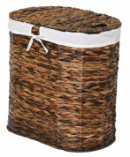 Плетеная корзина для белья с крышкой WasserKraft Dill WB-611-L