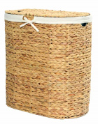 Плетеная корзина для белья с крышкой WasserKraft Dill WB-610-L