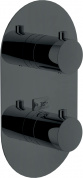 Смеситель термастатический для ванны Nobili WE00102/TFLP (внешняя часть), глянцевый черный