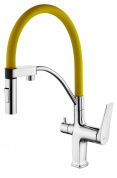Смеситель для кухни LEMARK Comfort LM3074C-Yellow с подключением к фильтру с питьевой водой