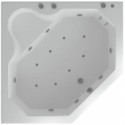 Акриловая ванна Aquatek Лира LIR150-0000006 с гидромассажем (пневмоуправление), с фронтальным экраном