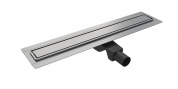 Дренажный канал Timo Basic Steel 80 см с решеткой STRIP из нержавеющей стали