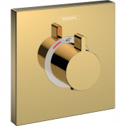 Термостатический смеситель для душа (внешняя часть) Hansgrohe Select Highflow 15760990 полированное золото
