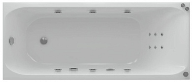 Ванна акриловая АКВАТЕК Альфа 140x70 с гидромассажем Premium (пневмоуправление)