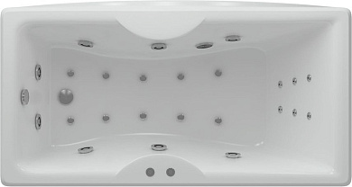 Ванна акриловая АКВАТЕК Феникс 160х75 с гидромассажем Koller (пневмоуправление)