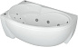 Ванна акриловая АКВАТЕК Бетта 150х95 с гидромассажем Flat Chrome (пневмоуправление)