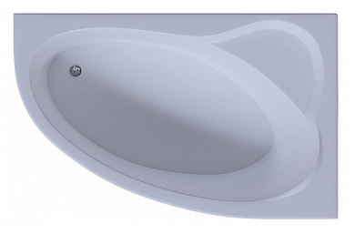 Акриловая ванна Aquatek Фиджи 170x110 FID170-0000010 правая, без гидромассажа, без фронтального экрана (вклеенный каркас)