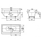 Стальная ванна KALDEWEI Asymmetric Duo 180x90 standard mod. 742 274200010001