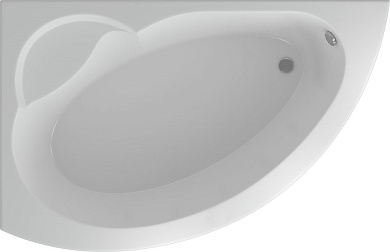 Акриловая ванна Aquatek Аякс 2 170х110 AYK170-0000085 левая, без гидромассажа, с фронтальным экраном (вклеенный каркас)