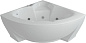 Ванна акриловая АКВАТЕК Поларис-2 155х155 с гидромассажем Premium (пневмоуправление)