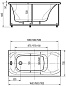 Ванна акриловая АКВАТЕК Альфа 140x70 с гидромассажем Premium (пневмоуправление)