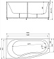 Акриловая ванна Aquatek Пандора 160х75 (левая, без гидромассажа, с фронтальным экраном) PAN160-0000038