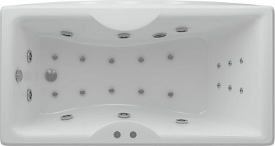 Ванна акриловая АКВАТЕК Феникс 170x75 с гидромассажем Premium (пневмоуправление)
