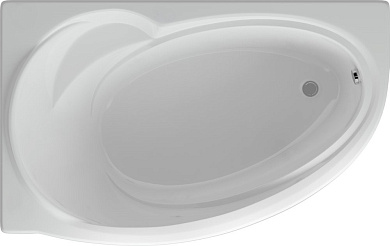 Акриловая ванна Aquatek Бетта 170 BET170-0000083 левая, вклеенный каркас, без гидромассажа, с фронтальным экраном