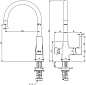 Смеситель Lemark Ursus LM7261BLR для кухни с подключением к фильтру с питьевой водой