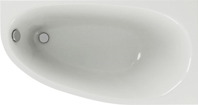 Акриловая ванна Aquatek Дива 170x90 DIV170-0000013 правая, с фронтальным экраном, без сливного гарнитура, вклеенный каркас