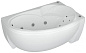 Акриловая ванна Aquatek Бетта 170 BET170-0000009 с гидромассажем (пневмоуправление), с фронтальным экраном+спинной массаж 6 форс.
