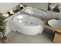 Акриловая ванна Aquatek Бетта 150х95 BET150-0000009 с гидромассажем Standard (пневмоуправление), с фронтальным экраном